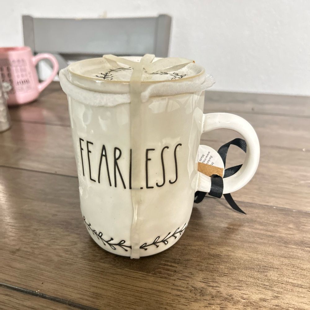 Rae Dunn “FEARLESS” Mug‎ Candle | Artisan Collection | New with Tag